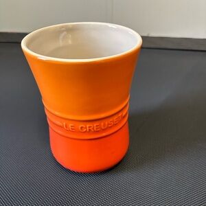 Le Creuset flame crock